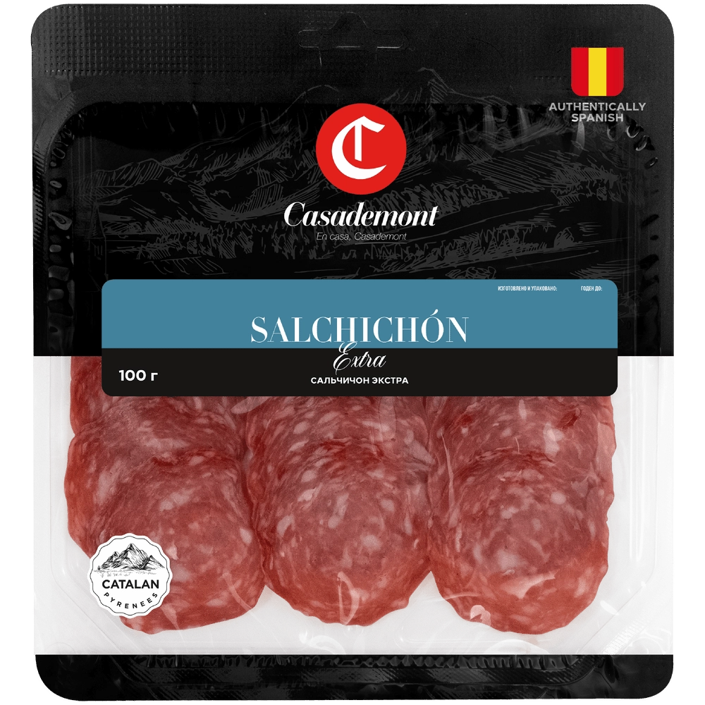 Колбаса нарезка с/к Салями зернистая